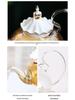 English Light Luxury Floral Teapot Set with Candle Heating Base - Heat-Resistant Glass for Afternoon Tea
