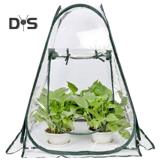 Мини-чехол для защиты растений на молнии, практичный прозрачный защитный чехол для выращивания растений в палатке
