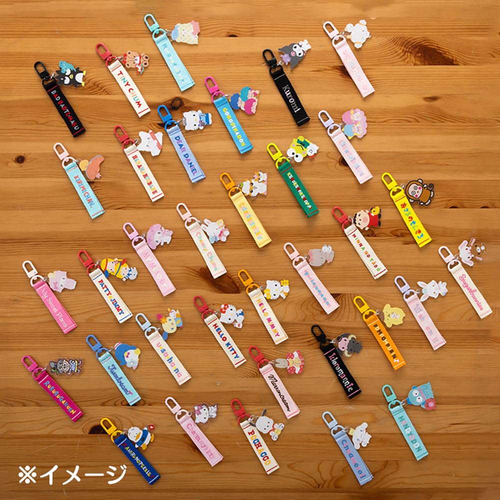 Sanrio Logo Embroidery Tag Key Chain Character Award 1st Edition Bad Badtz-Maru Badtz-maru BAD BADTZ-MARU 13 X 4 X 0.7 Cm Character 304671