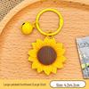 Motivational Sunflower Resin Keychain: First Place Bag Decoration Pendant