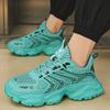 Мужская обувь Модная корейская сетчатая обувь на толстой подошве Уличная противоскользящая легкая удобная амортизирующая обувь Кроссовки Повседневная дышащая обувь для бега