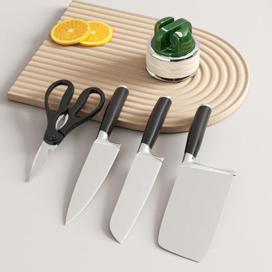 Точилка для ножей с присоской, вольфрамовая сталь и керамические точильные камни, портативная точилка для кухни, кемпинга, путешествий