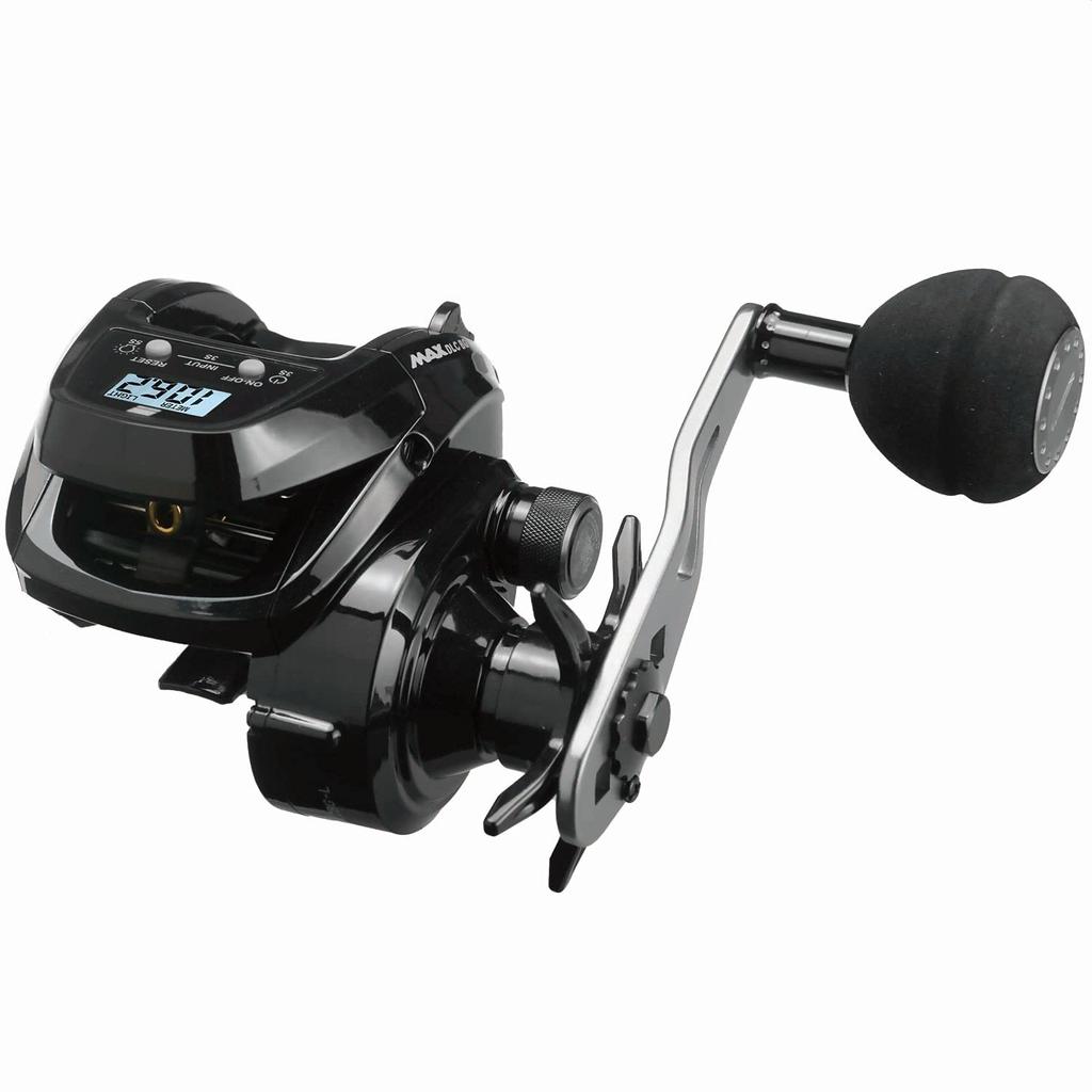 AbuGarcia MAX DLC BG H-L Large Screen Digital Line Counter Left-Handed Reel Deep Groove High Gear Power Handle Model