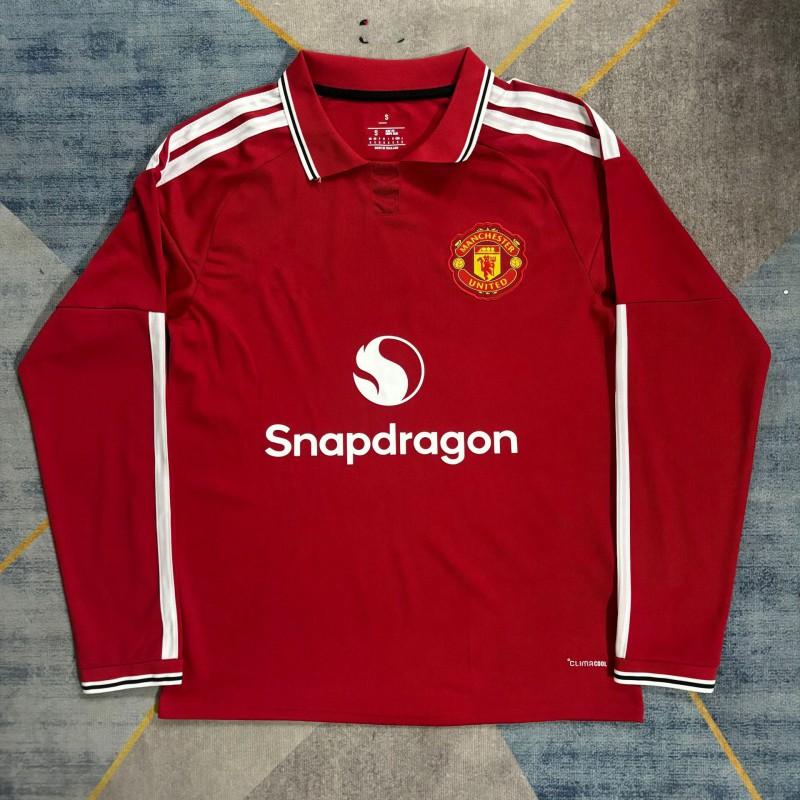 Long Sleeve Football Jerseys Fans - National Team Club Soccer Shirts Cotton Blend All Unisex Adult
