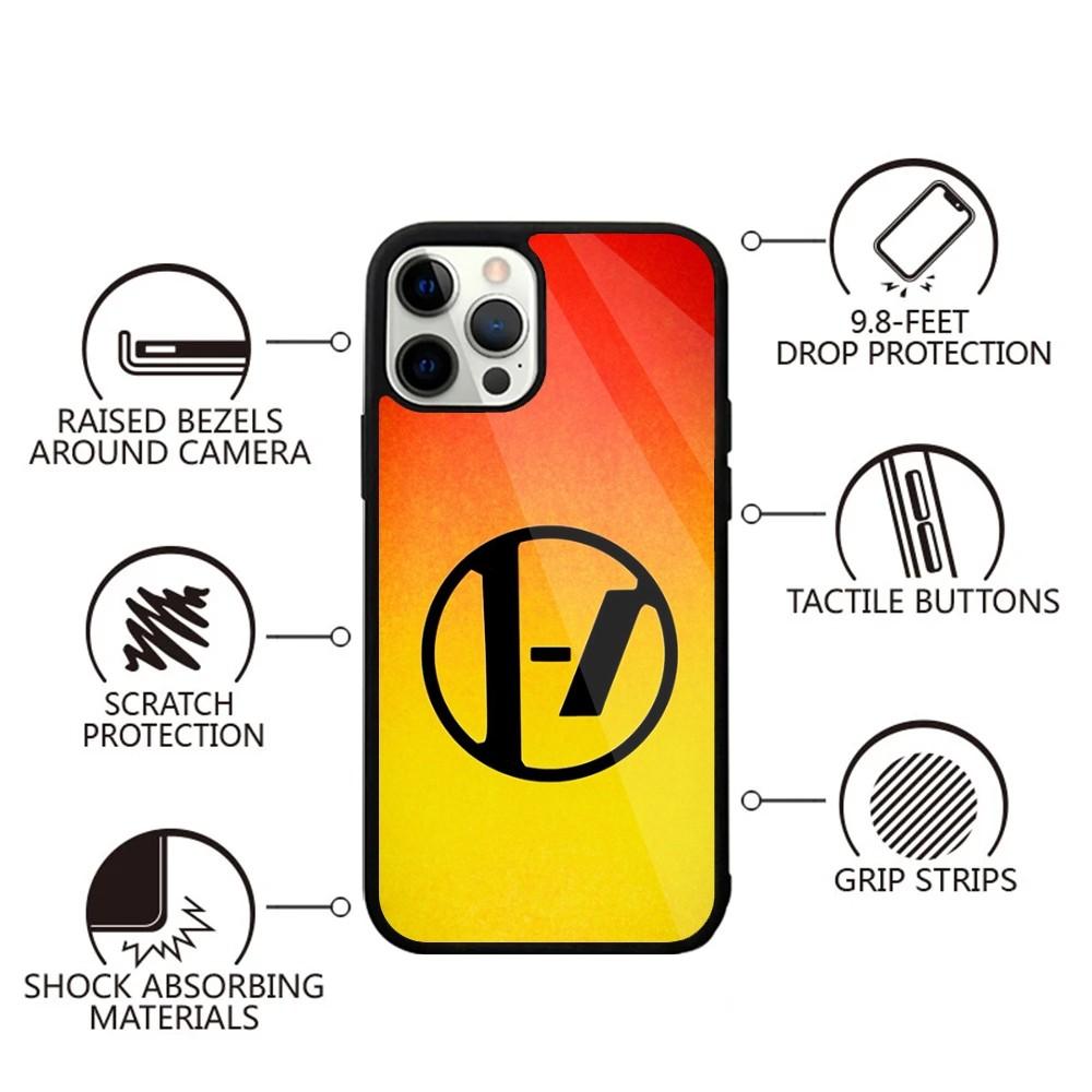 Чехол для телефона Twenty one pilots Для iPhone 15,14,13,12,11,Plus,Pro,Max Mini Магнитная беспроводная зарядка Magsafe