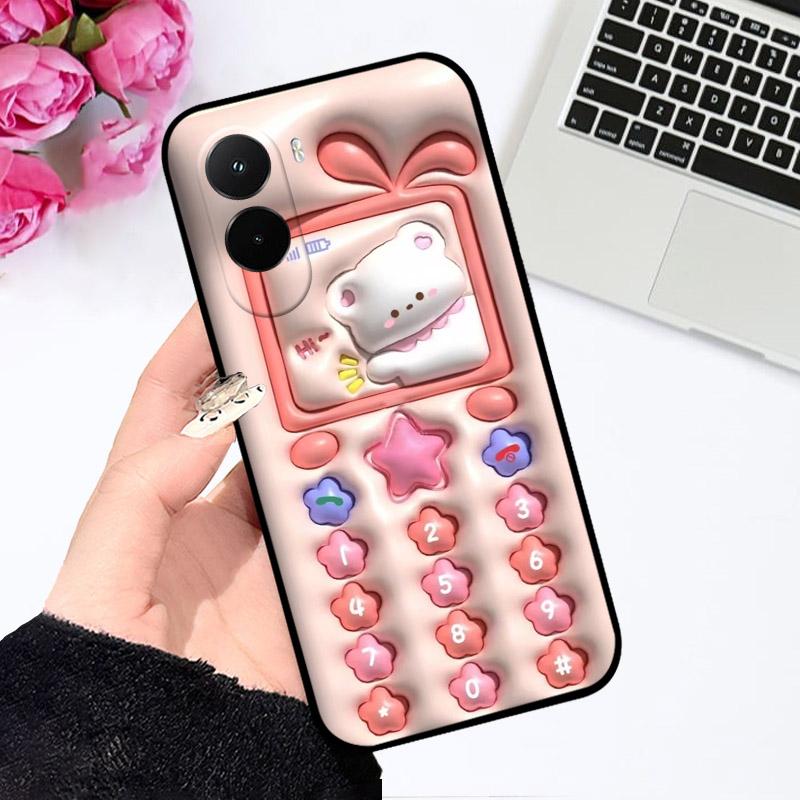 For Xiaomi Poco M7 4G Case Cute Cartoon Astronaut Silicon Soft TPU Shockproof Cover For Poco M 7 PocoM7 Phone Back Bumper Fundas