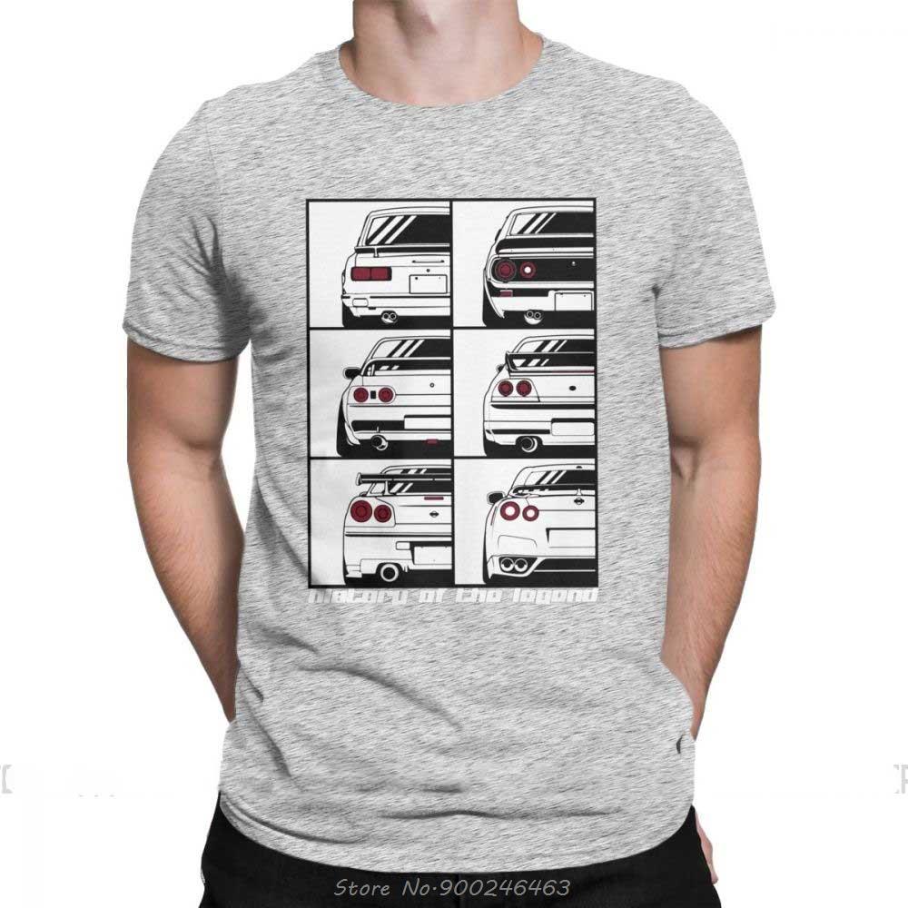 Мужская футболка GTR Skyline История Автомобили Моторы Япония Jdm Datsun Хлопковая одежда Футболка с коротким рукавом Футболка большого размера Футболки Streetwear