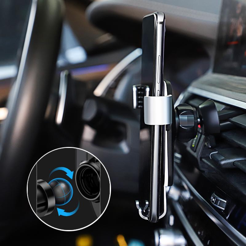 ABS Car Phone Holder 360 Rotation Gravity Auto Grip Bracket For Mitsubishi Lancer Ralliart ASX Mirage Pajero Xpander Attrage
