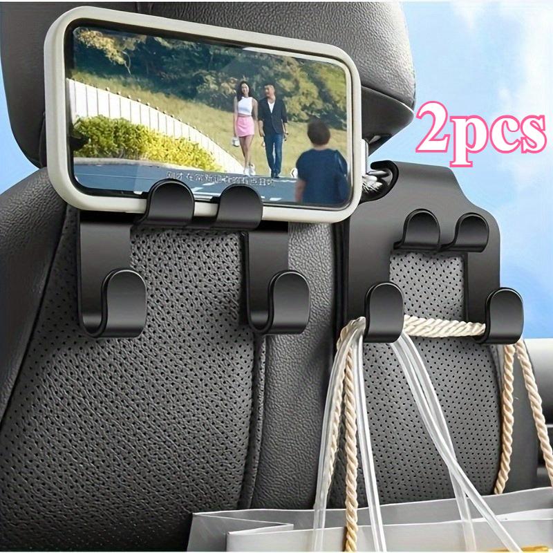 1/2PCS Car Multi-function Mobile Phone Holder Hook Car Seat Hook with Mobile Phone Holder Storage Hook