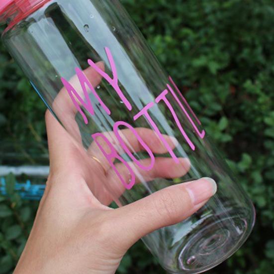 Yousheng 500 мл чашка для воды привлекательная большая емкость ПК гладкий край герметичная чашка для сока для ежедневного использования