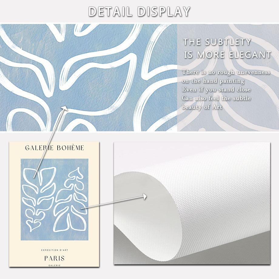 Абстрактные свежие цветы рынок парижский завод лист бохо скандинавские постеры и принты настенное искусство холст картины картины декор гостиной