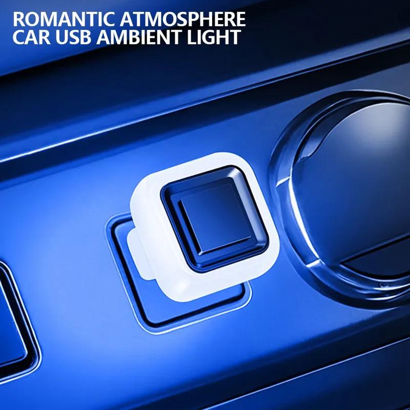 Colorful USB LED Car Atmosphere Light No Wiring Required Universal Lighting Night Light Car Decoration Lamp