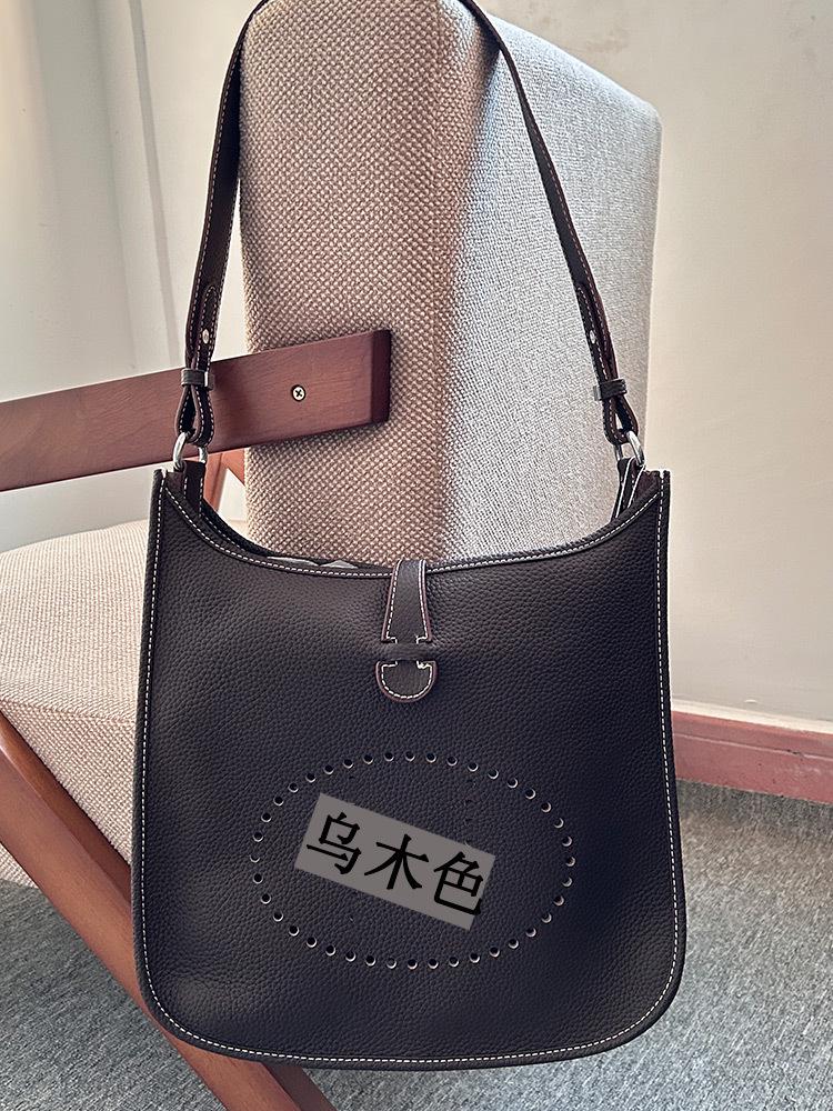 Сумка-тоут Evelyn из натуральной кожи через плечо - Женская сумка из коровьей кожи с широким плечевым ремнем