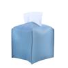 Waterproof PU Tissue Box Square Tissue Holder Minimalist Tissue Container  Office Use