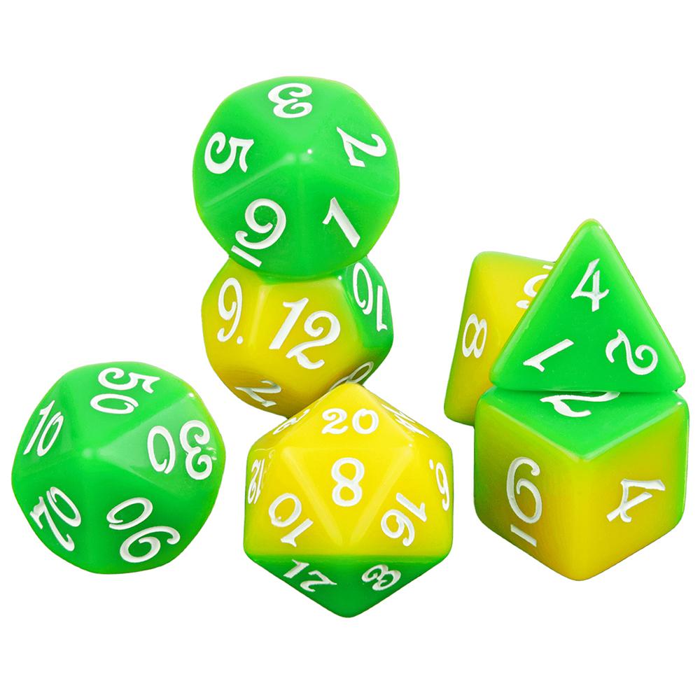 7шт. игровых кубиков Splic Colors DND Polyhedral Dice Set для настольных ролевых игр DND RPG