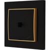 Stair switch USA style Karlik mini color matt black/gold
