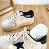 6595 Latex Insole/2025 New Star Platform Retro Board Shoes Women's German Training Shoes Round Head Casual White Shoes