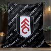 1PC Fulham F.C Printed Soft Flannel Blanket Throw for Adult Bedroom Living Room Sofa Camping Travel Fan gifts Christmas Gifts