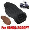 For HONDA Scoopy Motorcycle Accessories Thickened Comfortable leather Seat Cover Sun-protective Seat Cushion Cover
