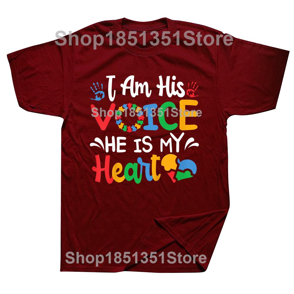 Mom Mama Autistic Autism Awareness T Shirts Cotton Streetwear Short Sleeve Birthday Gifts Summer Style Tshirt Mens Clothing