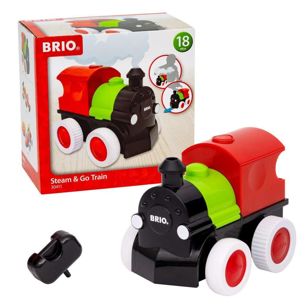 BRIO Steam & Go Train 30411 Целевой возраст: От 18 месяцев (игрушечные поезда, транспортные средства)