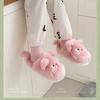 Fashion Women Cat Slippers for Autumn Winter Outwear Fashionable Cartoon Cute Anti Slip Baotou Soft Comfortable Cotton Shoes 2024
