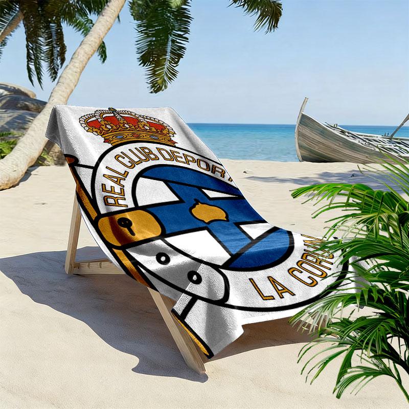 Deportivo poster Beach Towel, Large Soft Quick Dry Towel for Beach Camping Swimming