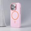 Роскошный матовый полупрозрачный жесткий чехол для телефона iPhone 16 15 14 13 12 Pro Max Plus с сильным магнитным присоской для беспроводной зарядки