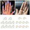 Reusable Nail Rings for False Nail Phalanx Ring High Quality Fingertip Nail Rings Girls