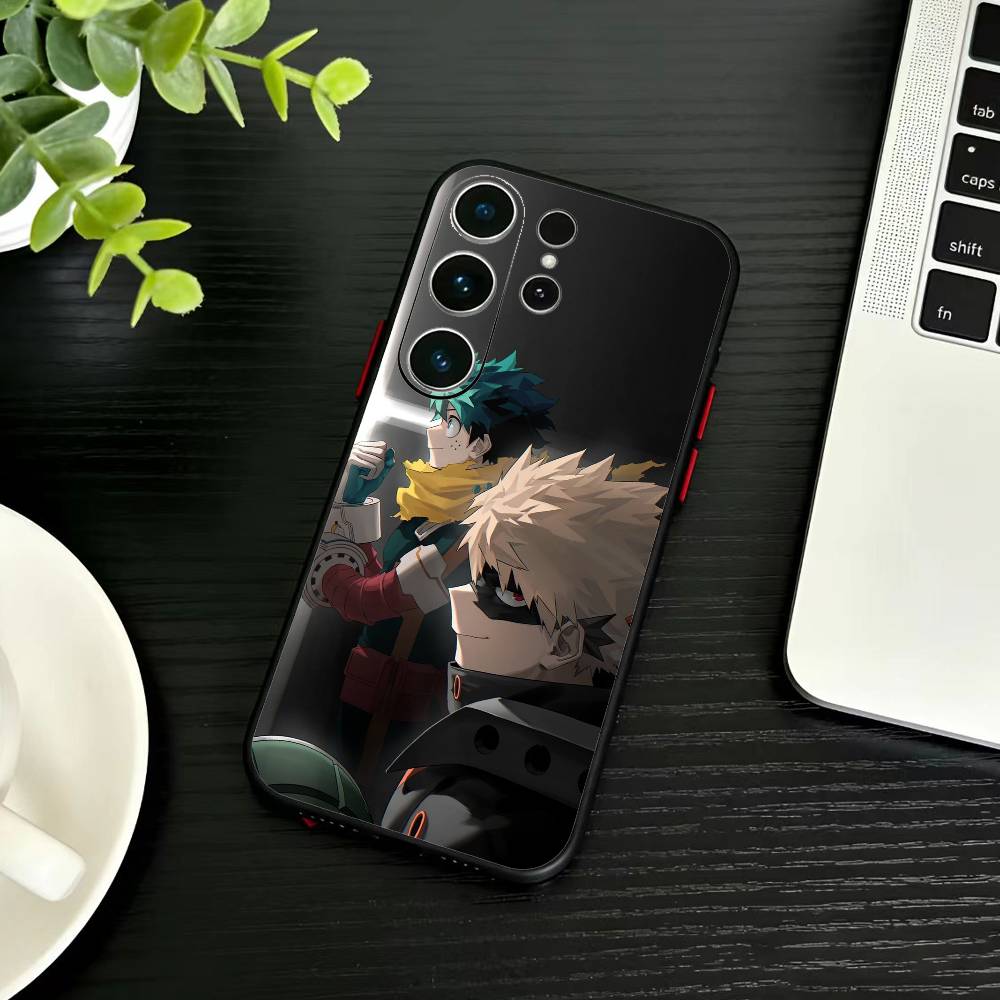 Чехол для телефона Katsuki Bakugo E-Hero Academia Для Samsung S26,S25,S24,S23,S22,S21,S20,S30,Ultra,Plus,Fe,Note,5G Черный