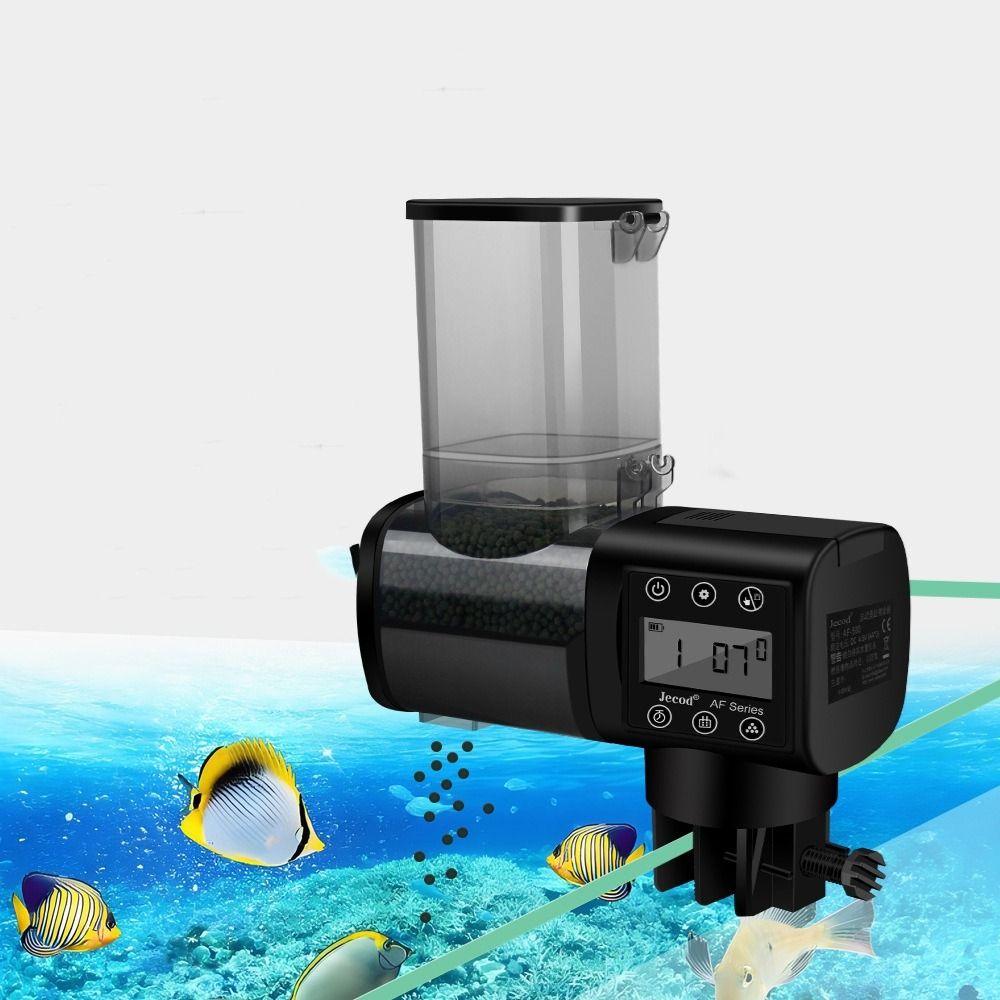 LCD Display Fish Tank Feeder 250ML/500M Automatic Fish Feeder Auto Fish Food Dispenser Small Tank
