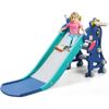 Dinosaur Slide Toy Kids Toddler Slide Playset Indoor Outdoor Playground Playard Toddler Climber Playset with Basketball Hoop