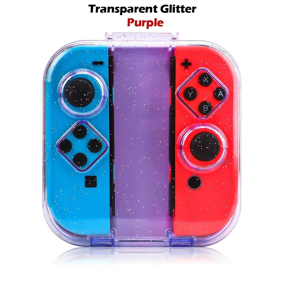 4 цвета Прозрачный чехол для Switch/OLED Рукоятка Joypad Оболочка для хранения Joypad Пылезащитный Магнитный Прозрачный Защитный бокс