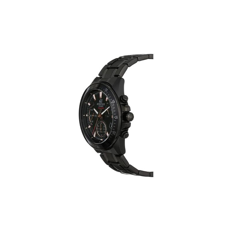 Casio EDIFICE Водонепроницаемые Универсальные Черная Цепочка Кварцевый Механизм Стальной Ремешок Японские и Корейские Часы Мужские Часы Черный Циферблат EFV-540DC-1B