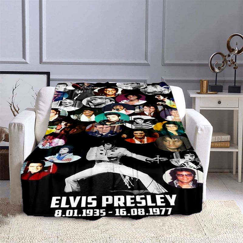 Различные стили 3D-печатных диванных пледов с узором E-Elvis (рок-певец), подходят для спален взрослых и детей, а также для гостиных