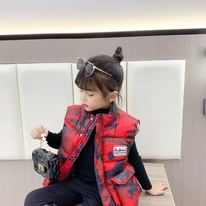 Пуховый жилет Big Goose для мальчиков и девочек, жилет на белом утином пуху, жилет для маленьких студентов, жилет