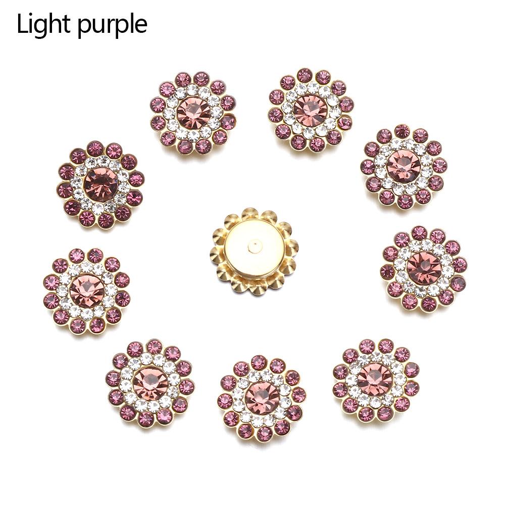 Steel Bottom Hat Accessories Crystal Glass Stone Clothes Decoration Rhinestone Buttons