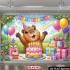 Capybara Balloon Birthday Photo Backdrop, for Birthday Party Photo Booth Decor