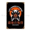 Last Samurai Standing Japanese Metal Plaque Bar Garage Garage Customize Garage Tin Sign Poster