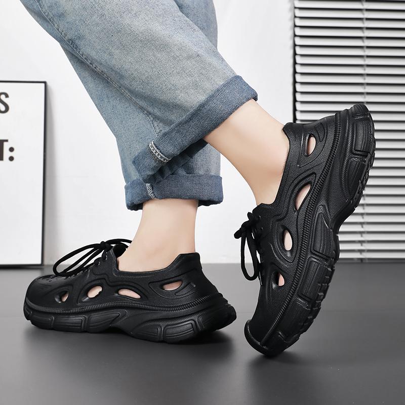 Мужская модная повседневная обувь, летние сандалии, мужская и женская спортивная обувь с перекрестными шнурками, нескользящие тапочки, мужские сандалии для улицы