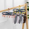 12 Clip Windproof & Non-slip Space-saving Clothes Shelf Shelf Shelf Shelf Dry Shelf Socks Clip Underwear Clip for Living Room and Bathroom