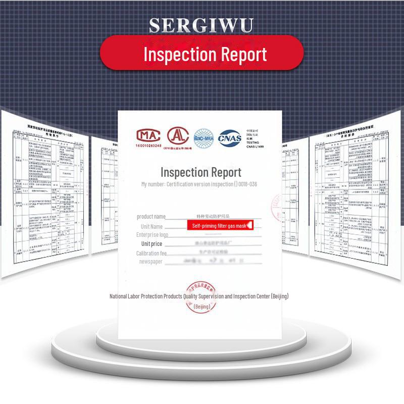 Промышленный противогаз Puda 410 - Защита от органических паров, химикатов, распыляемой краски и пыли (Модель 6200)