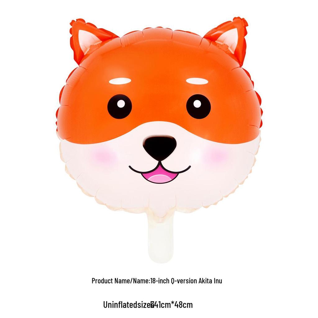 18" Новый Q-версия Детский мультяшный животный фольгированный шар для украшения на день рождения