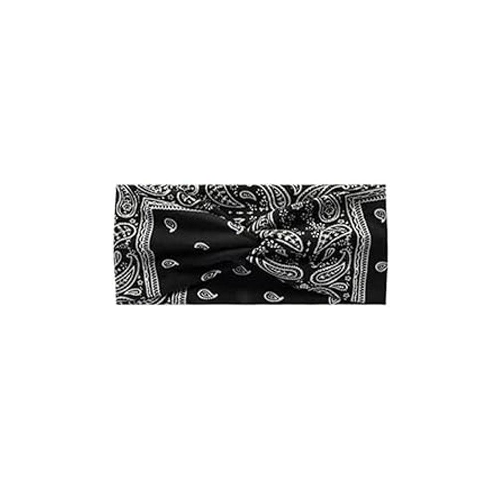 Women's Sports Headband Headband European and American Yoga Cross Print Elastic Cashew Flower Headband