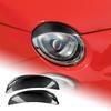 AIRSPEED Carbon Fiber Exterior Customization Accessories for Abarth 500 Car Light Eyebrow Cover Trim Tape Garnish Carbon 595/Fiat (2016-2023) -