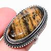 Honey Dendritic Gemstone 925 Sterling Silver Jewelry Ring Size 8.5 W3f51