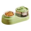 Диспенсер для воды и еды для кошек 2 в 1 Автоматическая кормушка для кошек 1 л Набор из фонтана для воды и миски для еды для кошек, живущих в помещении, и маленьких собак