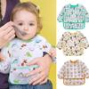 Toddler Long Sleeve Baby Waterproof Sleeved Bib Soft Cartoon For Girls Boys