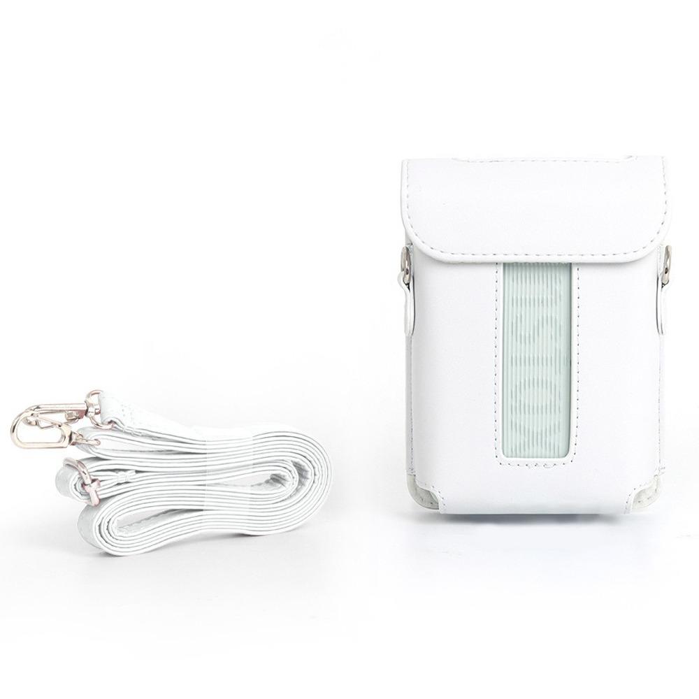 PU Leather Printer Carrying Case Retro with Shoulder Strap Storage Bag Dustproof Shockproof for Fujifilm Instax Mini Link 3