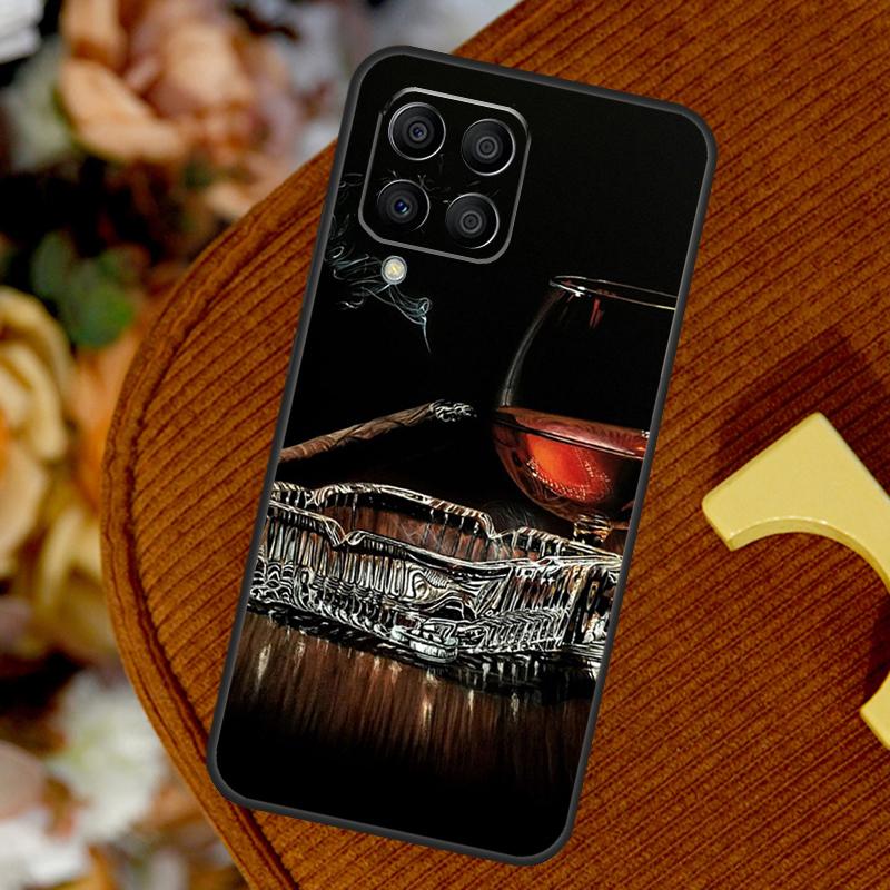 Чехол Сигара и Виски для Samsung Galaxy M14 M34 M54 M12 M32 M52 M53 M33 M13 M20 M15 M55 M31s M30s M21 M51